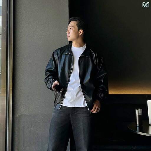 アウター メンズ カジュアル おしゃれ ブラック PU レザージャケット 秋冬 韓国 ショート 軽量 涼しい 大人 ストレッチ ウエスト ウエスト ジャケット アウター メンズ カジュアル おしゃれ ブラック PU レザージャケット 秋冬 韓国 ショート 軽量 涼しい 大人 ストレッチ ウエスト ウエスト ジャケット