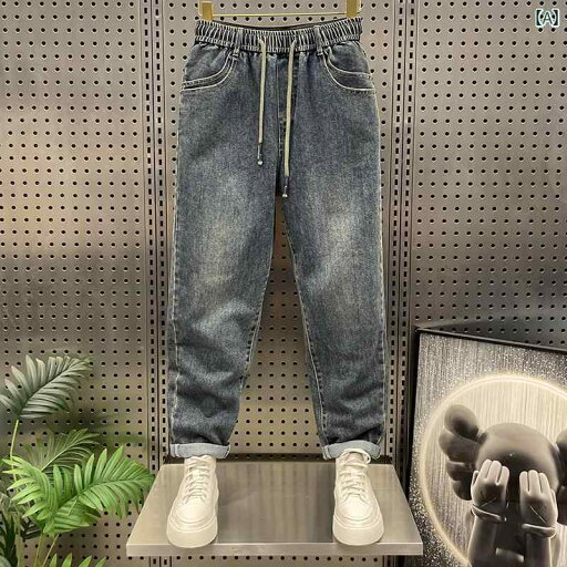 デニム メンズ パンツ カジュアル おしゃれ ファッション ウォッシュ ブルー ジーンズ ストレッチ ウエスト ストレート スリム ダッド デニム メンズ パンツ カジュアル おしゃれ ファッション ウォッシュ ブルー ジーンズ ストレッチ ウエスト ストレート スリム ダッド
