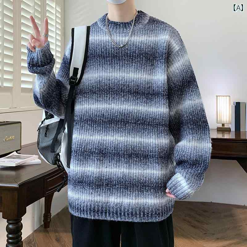 トップス メンズ おしゃれ カジュアル 普段使い クルー ネック セーター 秋冬 ボトムス セーター ティ..