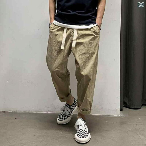 ズボン メンズ カジュアル おしゃれ パンツ アメリカ 薄手 涼しい 涼しい ストレート 春夏 トレンド レトロ 九分丈 トレンディ ズボン メンズ カジュアル おしゃれ パンツ アメリカ 薄手 涼しい 涼しい ストレート 春夏 トレンド レトロ 九分丈 トレンディ