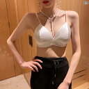 ブラジャー レディース おしゃれ 魅惑 美しい バック ホルターネック ラップ サテン 下着 薄手 涼しい 涼しい リム し チューブトップキャミソール プッシュアップ
