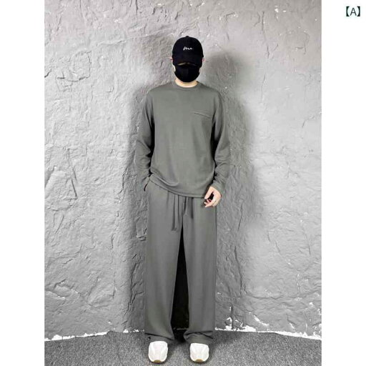 セットアップ メンズ カジュアル おしゃれ 初秋 韓国 質感 柔らかく 快適 Tシャツ パンツ セットアップ メンズ カジュアル おしゃれ 初秋 韓国 質感 柔らかく 快適 Tシャツ パンツ