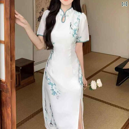 大きめサイズ レディース おしゃれ ファッション カジュアル フェミニン 上品 デート 女子会 夏 トレンド エレガント 中国 チャイナ ドレス スリム 体型カバー ドレス 大きめサイズ レディース おしゃれ ファッション カジュアル フェミニン 上品 デート 女子会 夏 トレンド エレガント 中国 チャイナ ドレス スリム 体型カバー ドレス