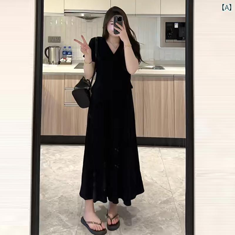 大きめサイズ レディース おしゃれ ファッション カジュアル 普段使い 夏に 着痩せ 体型カバー トップス スカート フレンチ