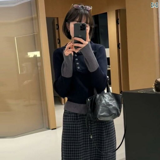 大きめサイズ レディース おしゃれ ファッション カジュアル 普段使い 秋冬 スリム Vネック フェイク セットアップ ニット セーター ぽっちゃり スリム シック ボトム シャツ 右 肩 コントラスト トップス 大きめサイズ レディース おしゃれ ファッション カジュアル 普段使い 秋冬 スリム Vネック フェイク セットアップ ニット セーター ぽっちゃり スリム シック ボトム シャツ 右 肩 コントラスト トップス