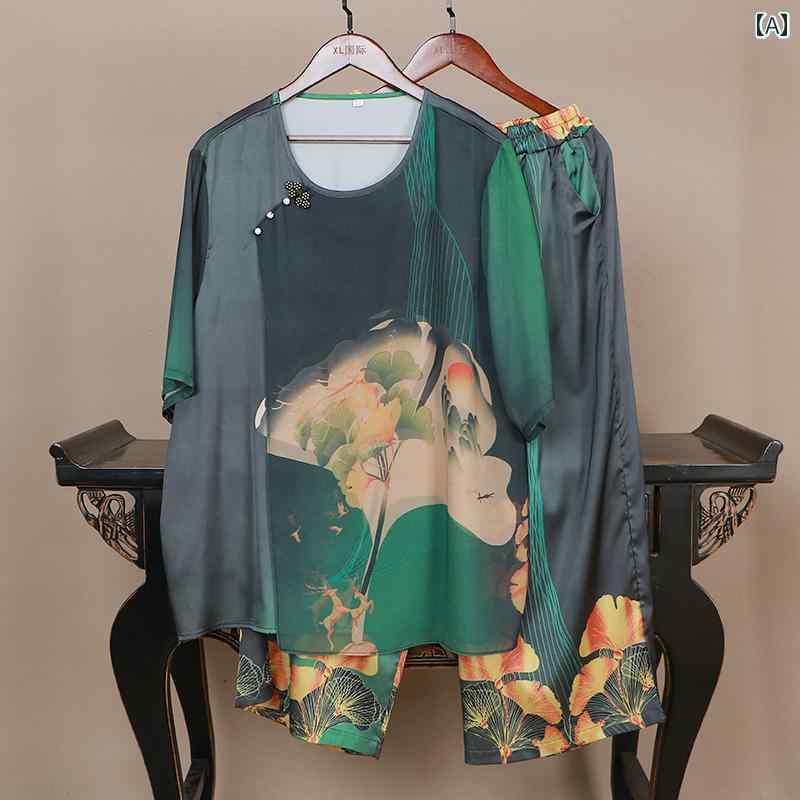 大きめサイズ レディース 婦人服 カジュアル 普段使い 夏 半袖 トップス ぽっちゃり セットアップ