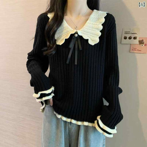大きめサイズ レディース おしゃれ ファッション カジュアル デート 女子会 普段使い フレンチ ドール カラー レース 厚手 ニット セーター 秋冬 スリム トップス 大きめサイズ レディース おしゃれ ファッション カジュアル デート 女子会 普段使い フレンチ ドール カラー レース 厚手 ニット セーター 秋冬 スリム トップス