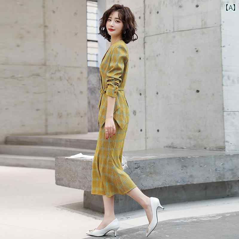 大きめサイズ レディース おしゃれ ファッション カジュアル デート 女子会 普段使い 春 エレガント ジャケット ヒップ カバー スカート 英国 チェック スカート