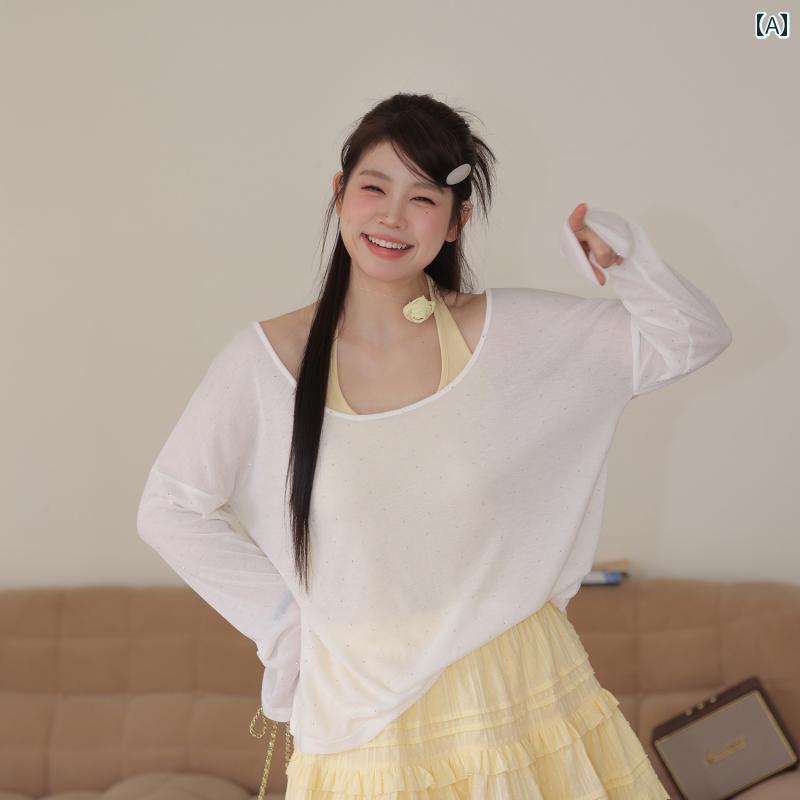 大きめサイズ レディース おしゃれ ファッション カジュアル デート 女子会 普段使い 秋 旅行 日焼け防止 ガール ブラウス ストラップ フレッシュ スカート