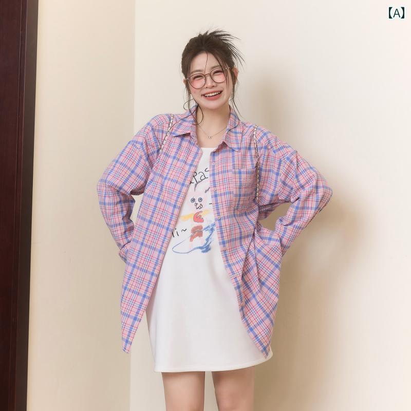 大きめサイズ レディース おしゃれ ファッション カジュアル デート 女子会 普段使い 秋 チェック シャツ ベスト ドレス スリム