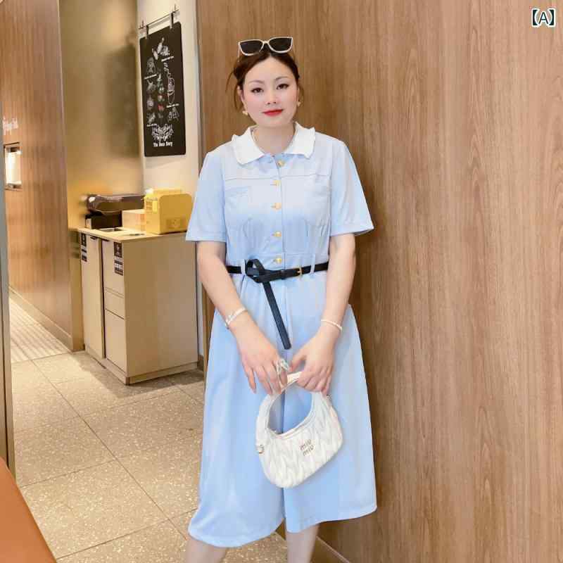 大きめサイズ レディース おしゃれ ファッション カジュアル デート 女子会 普段使い 婦人服 夏 服 ぽっちゃり ファッション カジュアル ドレス