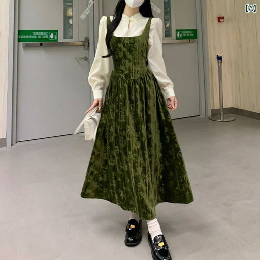 大きめサイズ レディース おしゃれ ファッション 上品 フェミニン デート 女子会 普段使い チャイナ風 フェイク セットアップ プリント 起毛 ドレス ハイウエスト スリム 体型カバー ロング スカート 春秋 ぽっちゃり 大きめサイズ レディース おしゃれ ファッション 上品 フェミニン デート 女子会 普段使い チャイナ風 フェイク セットアップ プリント 起毛 ドレス ハイウエスト スリム 体型カバー ロング スカート 春秋 ぽっちゃり
