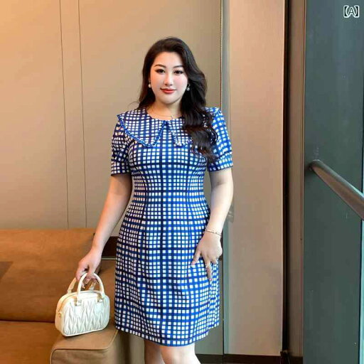 大きめサイズ レディース おしゃれ ファッション 上品 フェミニン デート 女子会 普段使い 夏 服 エレガント フランス 大きめ チェック スリム ドレス 大きめサイズ レディース おしゃれ ファッション 上品 フェミニン デート 女子会 普段使い 夏 服 エレガント フランス 大きめ チェック スリム ドレス
