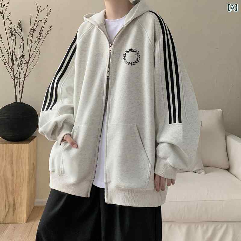 大きめサイズ メンズ スウェット カジュアル おしゃれ ファッション ぽっちゃり 起毛 フード シャツ レディース 冬 厚手 暖かい スリー ストライプ ジャケット