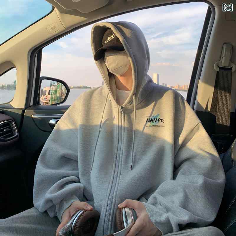 大きめサイズ メンズ スウェット カジュアル おしゃれ ファッション ぽっちゃり 暖かい フード シャツ レディース 冬 起毛 厚手 ゆったり カーディガンジャケット