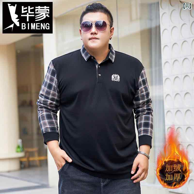 大きめサイズ メンズ トップス カジュアル おしゃれ ファッション 起毛 厚手 フェイク セットアップ Tシャツ 冬 トレンド チェック 長袖 Tシャツ