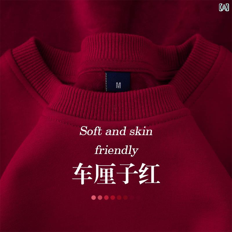 大きめサイズ メンズ トップス カジュアル おしゃれ ファッション ぽっちゃり レトロ バーガンディィ ..