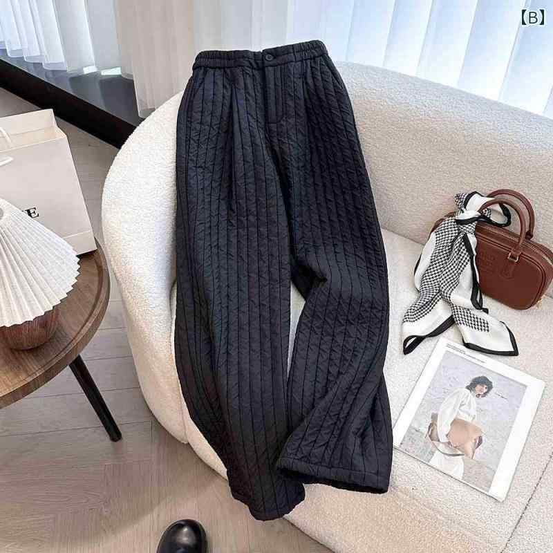 大きめサイズ メンズ パンツ カジュアル ズボン おしゃれ ファッション ぽっちゃり アメリカン レトロ 厚手 ストレート レディース 冬 ワイドレッグ スポーツウェア