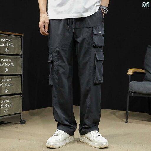 大きめサイズ メンズ パンツ カジュアル ズボン おしゃれ ファッション ストレート トレンディ ストレッチ 速乾 春夏 薄手 涼しい 涼しい ゆったり 大きめサイズ メンズ パンツ カジュアル ズボン おしゃれ ファッション ストレート トレンディ ストレッチ 速乾 春夏 薄手 涼しい 涼しい ゆったり