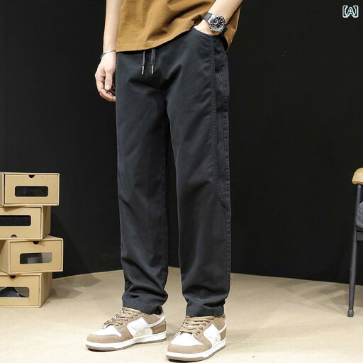 大きめサイズ メンズ パンツ カジュアル ズボン おしゃれ ファッション ストレート レッグ 春秋 ゆったり ワイドレッグ 春 大きめサイズ メンズ パンツ カジュアル ズボン おしゃれ ファッション ストレート レッグ 春秋 ゆったり ワイドレッグ 春