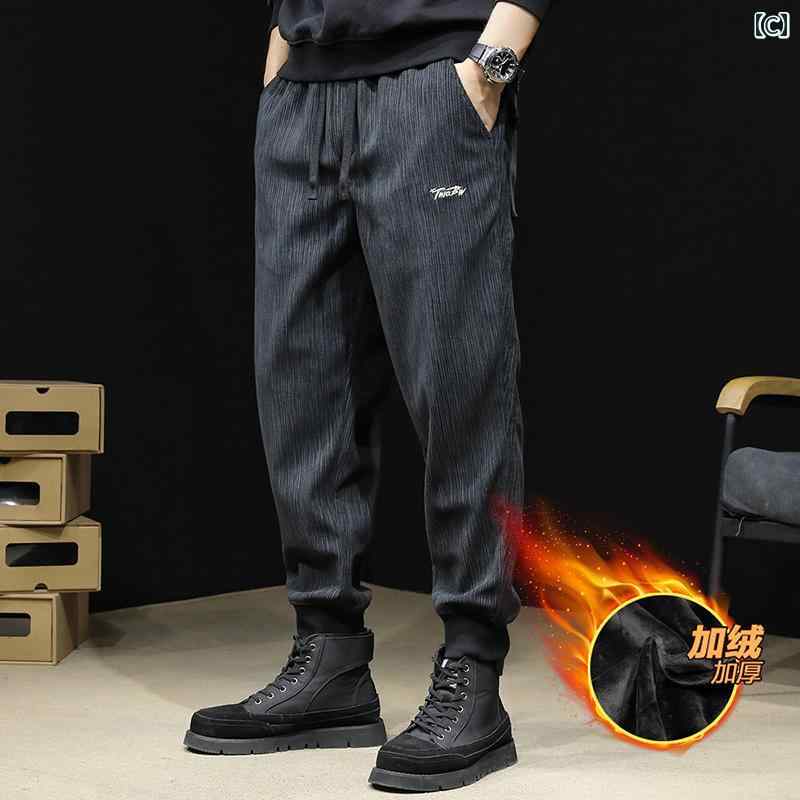 メンズ ファッション ストレートレッグ 大きめサイズ カジュアル パンツ マルチ ポケット アメリカ ズボン ロング オールシーズン 都会