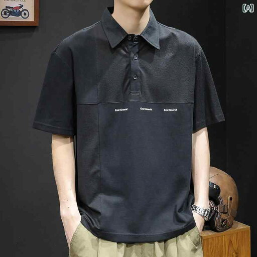 大きめサイズ メンズ ポロシャツ カジュアル 半袖 Tシャツ ゆったり トレンド 夏 つぎ 服 Tシャツ 大きめサイズ メンズ ポロシャツ カジュアル 半袖 Tシャツ ゆったり トレンド 夏 つぎ 服 Tシャツ