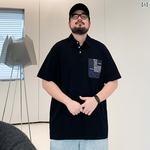 大きめサイズ メンズ ポロシャツ カジュアル 夏 半袖 Tシャツ トレンディ ハーフスリーブ 大きめサイズ メンズ ポロシャツ カジュアル 夏 半袖 Tシャツ トレンディ ハーフスリーブ