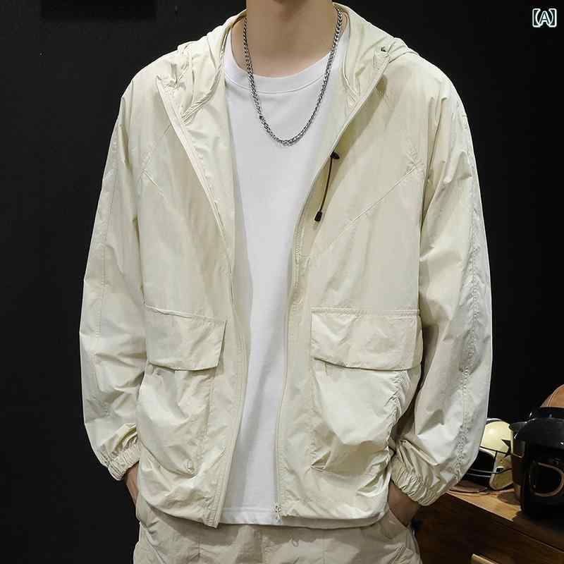 大きめサイズ メンズ アウター カジュアル おしゃれ ファッション 軽量 涼しい 通気性 快適 快適 日焼..