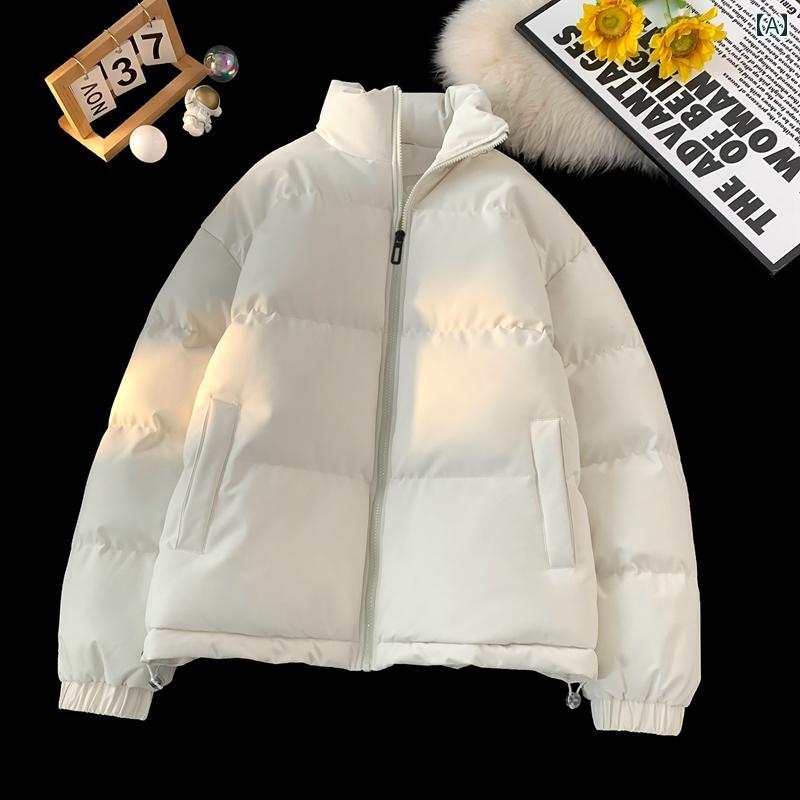 大きめサイズ メンズ アウター カジュアル おしゃれ ファッション ぽっちゃり ゆったり 厚手 暖かい 綿 コート レディース 秋冬 アメカジ 防寒 綿 コート(4)