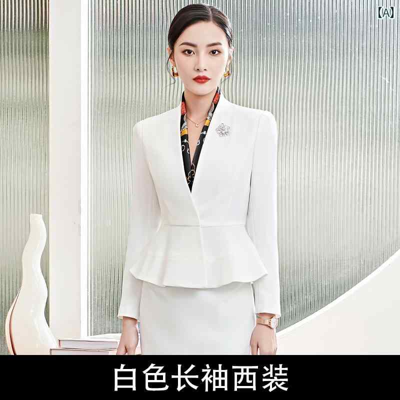 スーツ レディース ビジネス おしゃれ 通勤 オフィス フォーマル 入学式 卒業式 白 レセプション スカート 営業 ホテル マネージャー