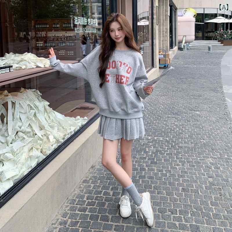 レディース ファッション カジュアル おしゃれ フェミニン グレー レター プリントスウェット シャツ ..