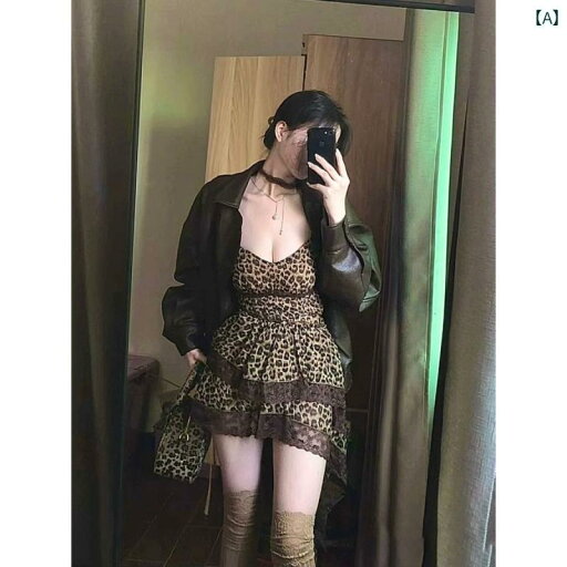 大きめサイズ ワンピース レディース セクシー パーティー キャバ ぽっちゃり 魅惑 レース ステッチ ヒョウ柄 肩ひも スカート 春秋 ガール スリム スカート 大きめサイズ ワンピース レディース セクシー パーティー キャバ ぽっちゃり 魅惑 レース ステッチ ヒョウ柄 肩ひも スカート 春秋 ガール スリム スカート