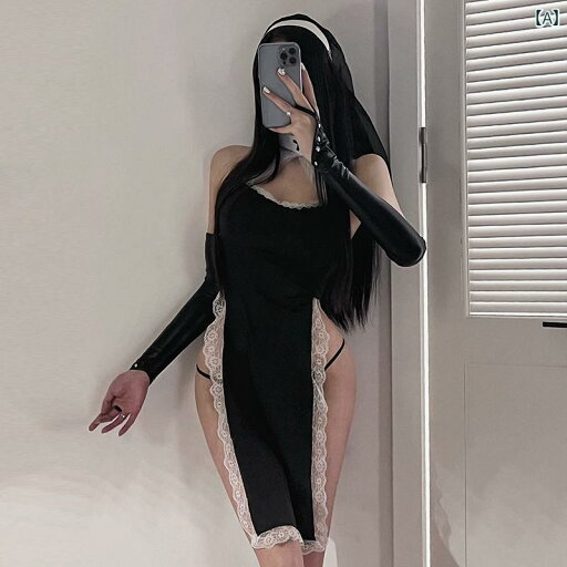 セクシー コスプレ レディース ハロウィン コスチューム キャバ バー ステージ ハイ スリット 修道女 ナース 制服 セクシー コスプレ レディース ハロウィン コスチューム キャバ バー ステージ ハイ スリット 修道女 ナース 制服