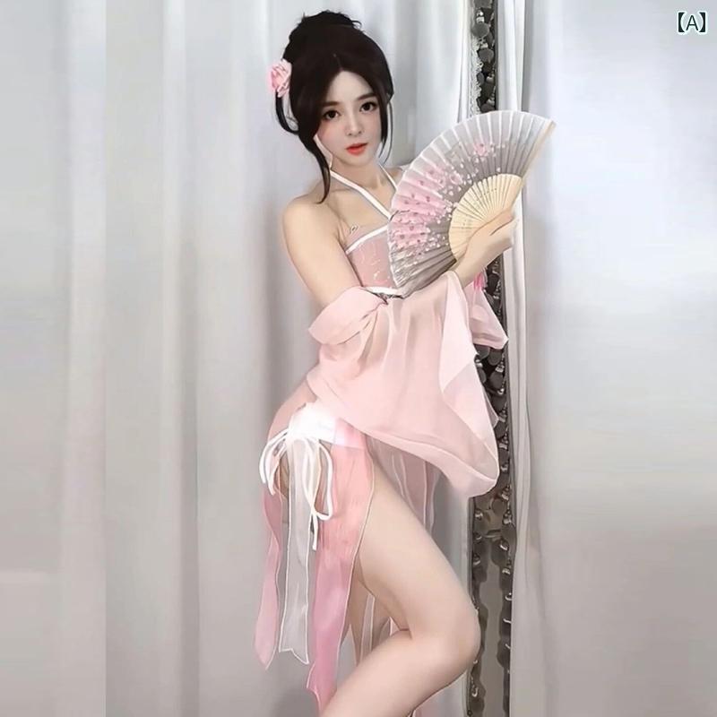 セクシー コスプレ レディース 魅惑 ホルターネック き 感情 ネグリジェ 制服 アンカー スーパー フェ..