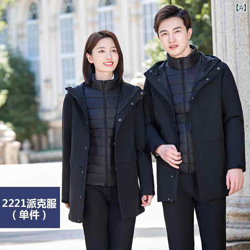 アウター メンズ レディース 通勤 ビジネス フォーマル 綿入り ビジネス 服 冬 厚手 ジャケット フード..