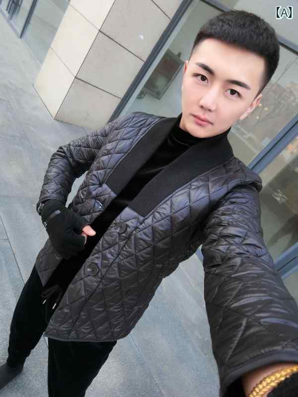 アウター メンズ カジュアル おしゃれ ジャケット スピリチュアル チェック コットン カーディガン コットン 冬