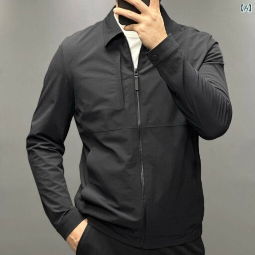 アウター メンズ おしゃれ 春秋 薄手 涼しい 涼しい ジャケット シンプル 高度 カッティング ジッパー ファッション トレンド ジャケット アウター メンズ おしゃれ 春秋 薄手 涼しい 涼しい ジャケット シンプル 高度 カッティング ジッパー ファッション トレンド ジャケット