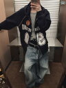 メンズ トップス カジュアル ファッション おしゃれ アメリカン レトロ スポーツ カーディガンフード スウェットシャツ レディース レター プリント ジャージ...