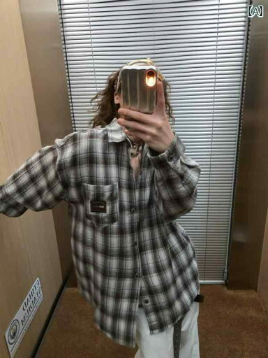 メンズ トップス カジュアル ファッション おしゃれ アメリカン レトロ 対照 チェック 長袖 シャツ 秋 カップル シャツ ジャケット メンズ トップス カジュアル ファッション おしゃれ アメリカン レトロ 対照 チェック 長袖 シャツ 秋 カップル シャツ ジャケット