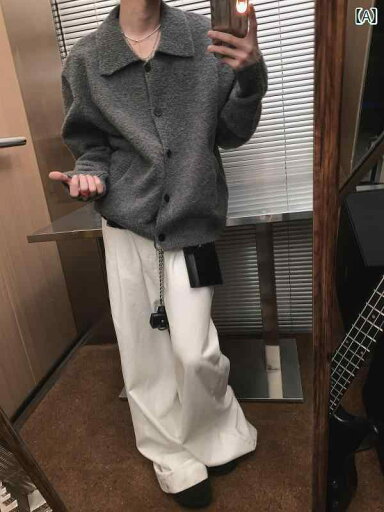 メンズ トップス カジュアル ファッション おしゃれ アメリカン レトロ シングルブレスト カーディガン セーター シンプル 無地 ニット セーター ジャケット メンズ トップス カジュアル ファッション おしゃれ アメリカン レトロ シングルブレスト カーディガン セーター シンプル 無地 ニット セーター ジャケット