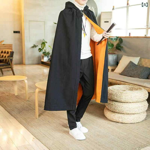 アウター メンズ カジュアル おしゃれ 冬 マント 漢服 フード ウィンドブレーカー 起毛 厚手 マント コート 瞑想 ショール コート アウター メンズ カジュアル おしゃれ 冬 マント 漢服 フード ウィンドブレーカー 起毛 厚手 マント コート 瞑想 ショール コート