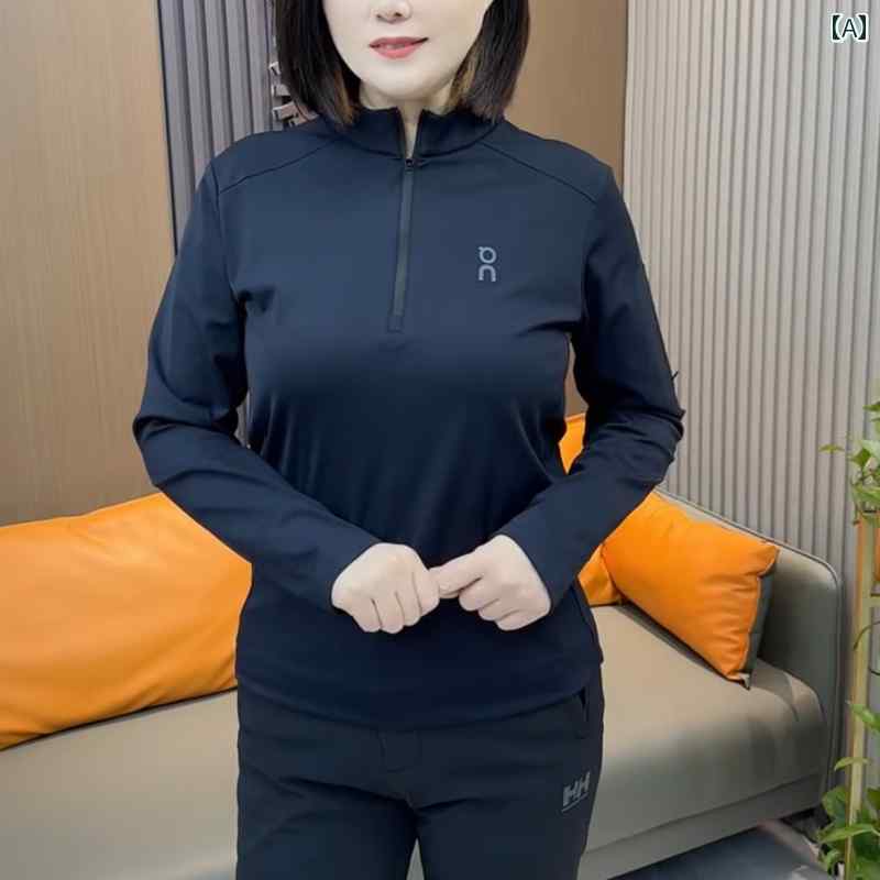 メンズ トップス おしゃれ カジュアル 秋冬 ハーフ ジップ ポロ 長袖 Tシャツ スポーツ スタンドカラー アウトドア レディース カジュアル シャツ