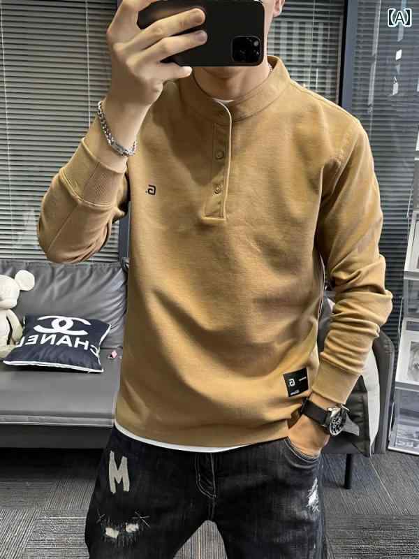 メンズ ファッション カジュアル おしゃれ セーター 春秋 文字 刺繍 韓国 ゆったり トレンディ