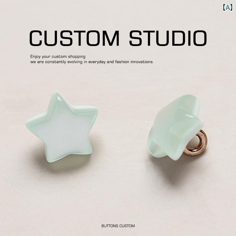 飾りボタン おしゃれ 手芸 パーツ 個性 ヒトデ レトロ 中国 アクセサリー 精巧 ファッション チャイナ ..