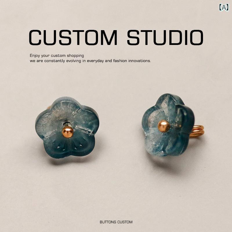 飾りボタン おしゃれ 手芸 パーツ 個性 チャイナ アクセサリー 新 中国 漢服 ドレス 装飾 グラデーション