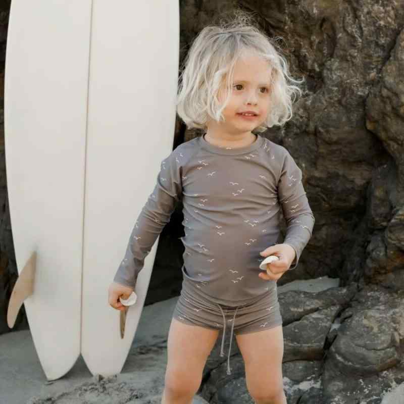 水着 男の子 ベビー 赤ちゃん 長袖 セパレート ラッシュガード 速乾 温泉 海水浴 プール