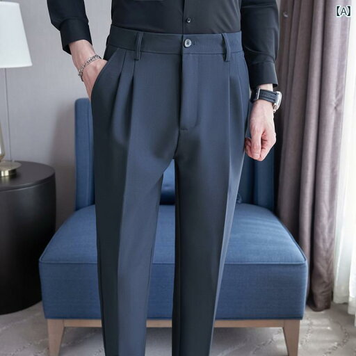 メンズ パンツ オフィス ビジネス カジュアル ダンディ 春秋 ドレープ ストレート ストレッチ ウエスト メンズ パンツ オフィス ビジネス カジュアル ダンディ 春秋 ドレープ ストレート ストレッチ ウエスト