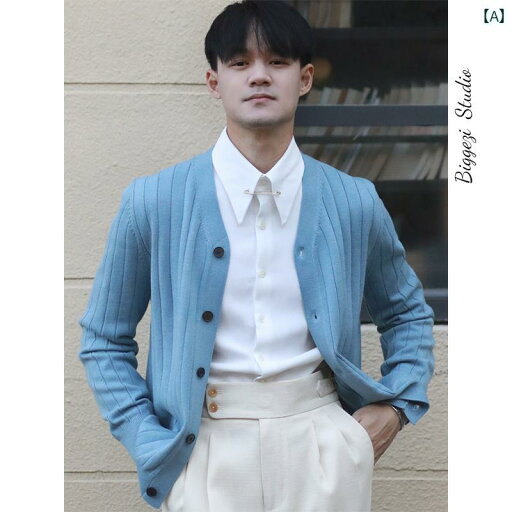 メンズ トップス おしゃれ ダンディ 英国 紳士 ビジネス カジュアル Vネック カーディガン セーター 韓国 カレッジ ストライプ セーター ジャケット メンズ トップス おしゃれ ダンディ 英国 紳士 ビジネス カジュアル Vネック カーディガン セーター 韓国 カレッジ ストライプ セーター ジャケット