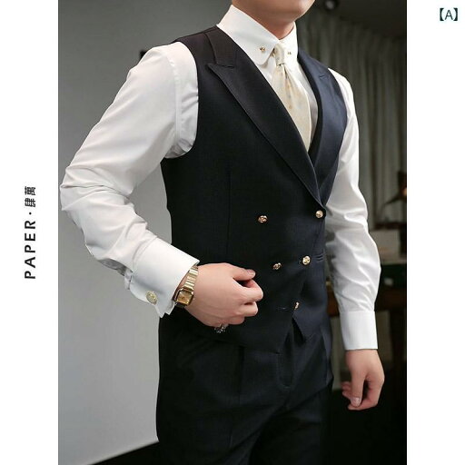 メンズ ベスト ビジネス オフィス カジュアル ダンディ 見た目が 良く ダブルブレスト ブレザー 新郎 結婚式 付添人 メンズ ベスト ビジネス オフィス カジュアル ダンディ 見た目が 良く ダブルブレスト ブレザー 新郎 結婚式 付添人