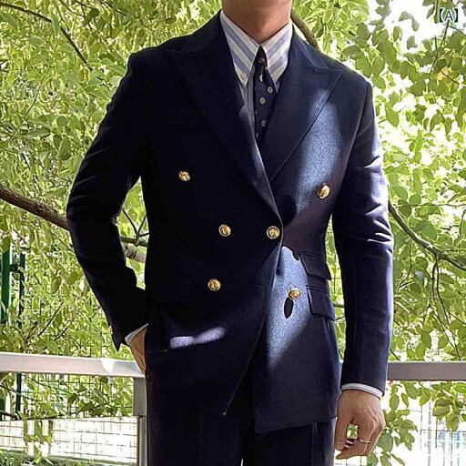 メンズ ファッション おしゃれ ダンディ かっこいい カラー スーツ カジュアル ビジネス 紺 ダブルブレスト スリム スーツ 結婚式 結婚式 メンズ ファッション おしゃれ ダンディ かっこいい カラー スーツ カジュアル ビジネス 紺 ダブルブレスト スリム スーツ 結婚式 結婚式
